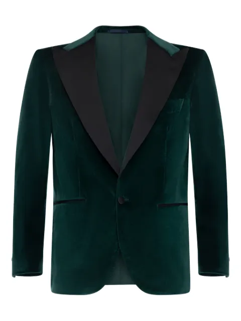 FRANZESE COLLECTION peak-lapels blazer Green 24SHOWETXG2BUI50