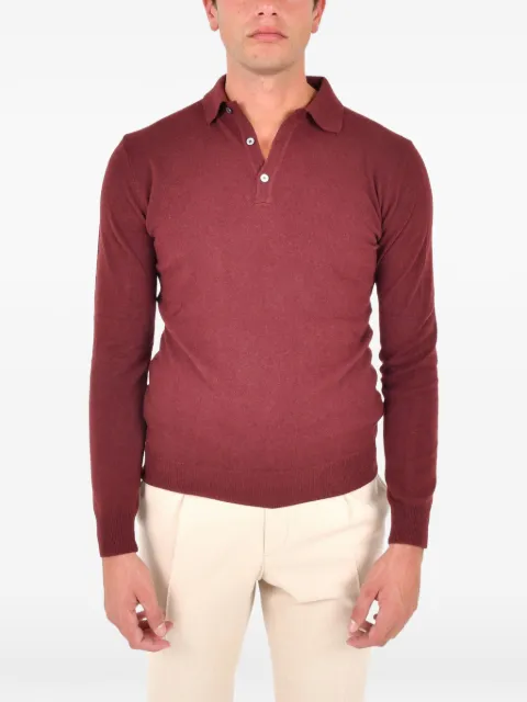 FRANZESE COLLECTION buttoned polo shirt Red MA7069W26BORDO