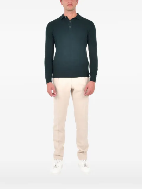 FRANZESE COLLECTION ribbed polo shirt Green MA7069W26BOTTI