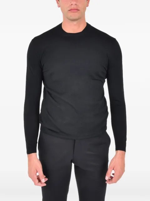 FRANZESE COLLECTION ribbed crew-neck sweater Black MA7065W26NERO