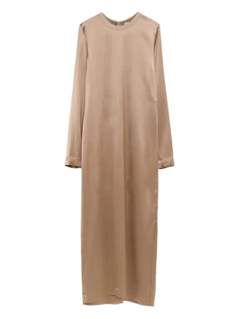 TOTEME long satin dress latte Neutrals 261WRD0275FB0546088