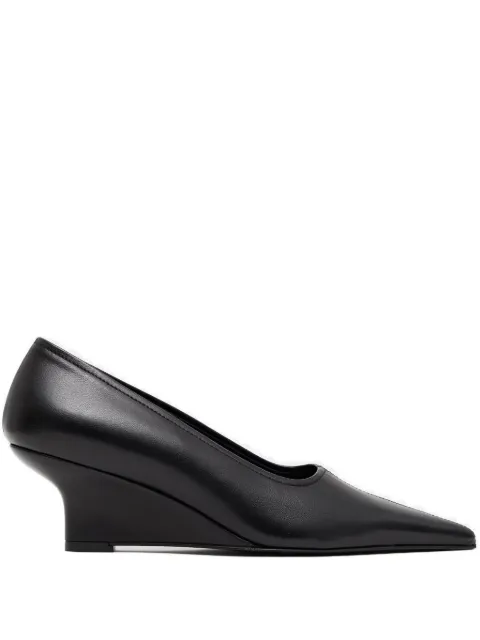TOTEME sharp nappa wedge pumps Black 261WAS0276LE0210001