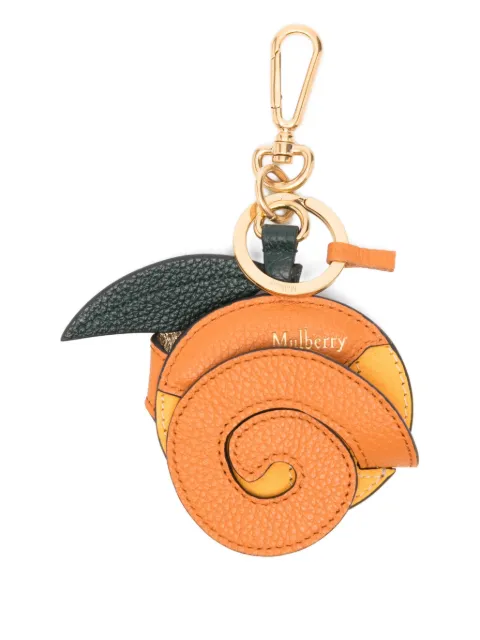 Mulberry Peeling Orange leaf-charm keyring Orange RK5991000