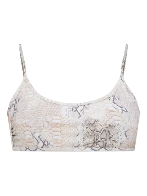 Melissa Odabash Cassis animal-print bikini top Neutrals CASSISTOPCR