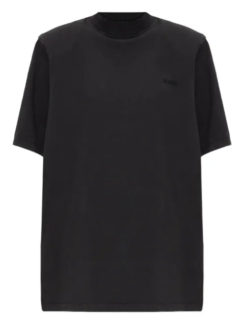 The Attico short sleeve embroidered logo T-shirt Black 260WCT00360JJJ025AA