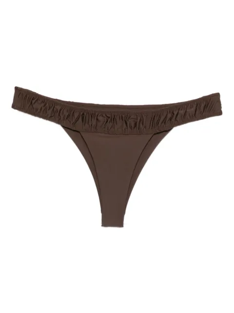 Faithfull Rocio ruffled bikini bottoms Brown FFS563