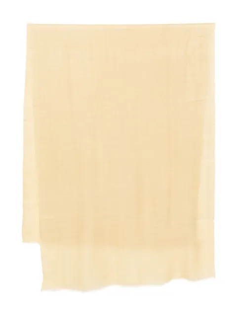 AKEE INTERNATIONAL raw-edge scarf Yellow 70X200PASHMINASCARF163LTYELLOW