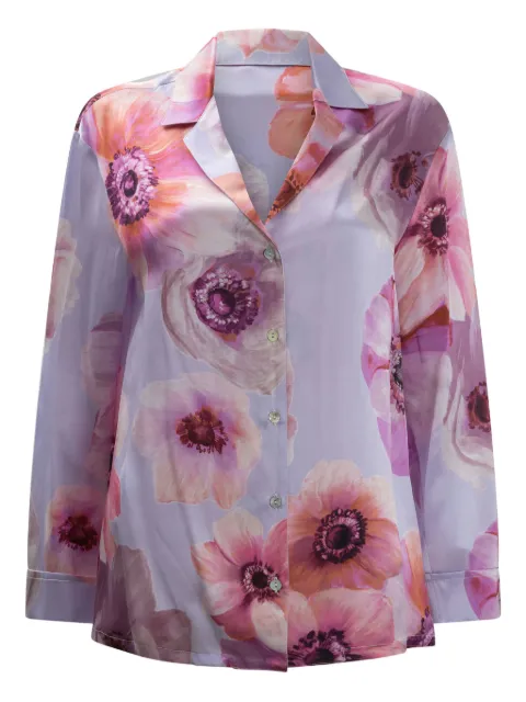 SLEEP NO MORE floral-print shirt Purple CP01SA197