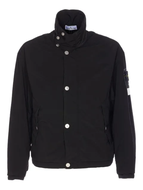 Stone Island logo-patch jacket Black K2S15Q100015S0042