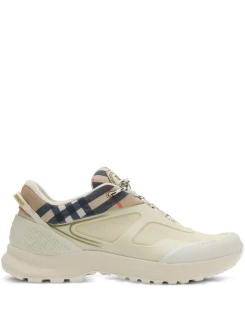 Burberry Check and mesh discover sneakers​ Neutrals 8119156