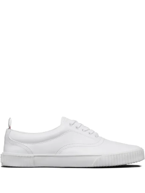 Thom Browne panelled grosgrain loop sneakers White MFE007B05584100