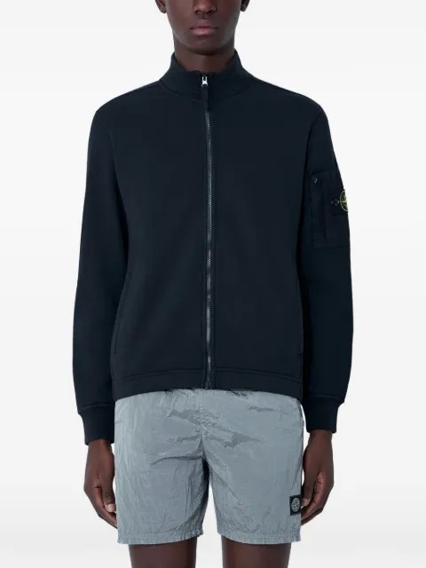 Stone Island zip-up mock-neck jacket Black L1S156100018S0410