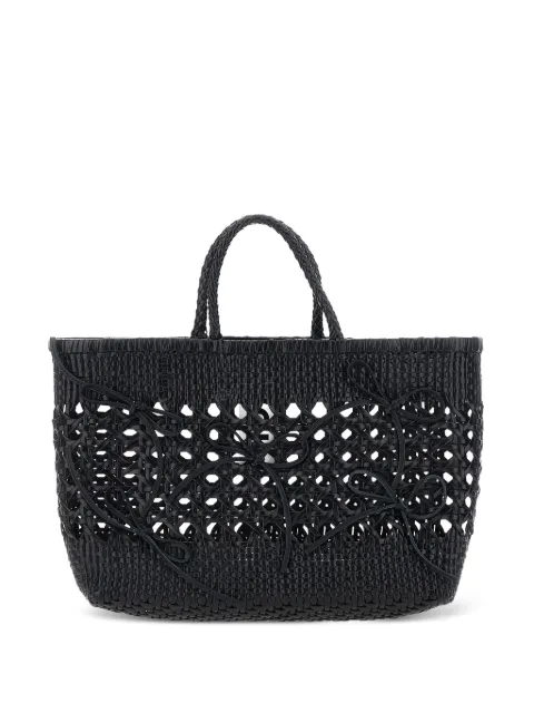 Osoi Biscuit woven tote bag Black 25SB06005001BLACK
