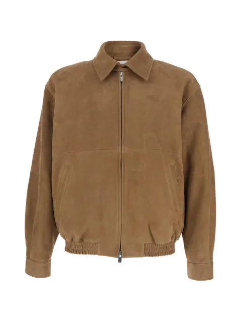 TONYWACK goat suede zip jacket Neutrals BF12LJ201BEIGE