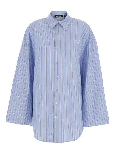 ROTATE BIRGER CHRISTENSEN striped buttoned shirt Blue 11536630823082