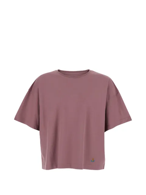 Vivienne Westwood embroidered T-shirt Purple 3G01004QJ001MD409