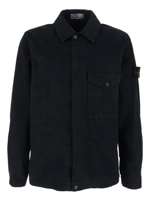 Stone Island old effect pocket peacoat Black L1S151200001S0004