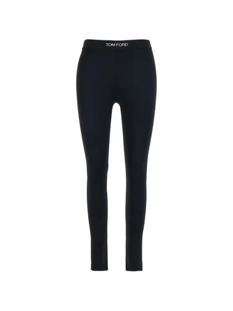 TOM FORD logo-waistband leggings Black PAJ096JEX087NAA