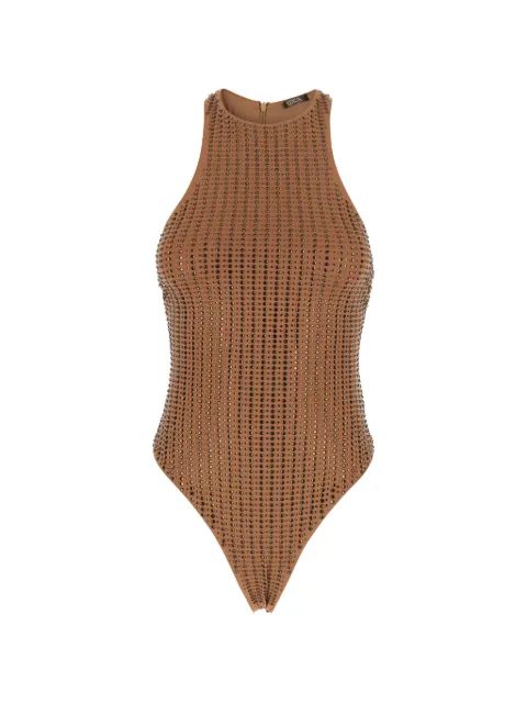 VENUJA embellished swimsuit Brown OP005AMCA