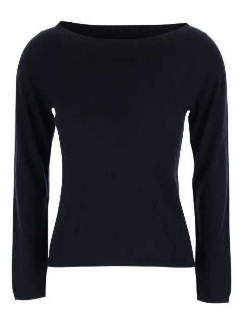 Max Mara boat-neck knitted top Blue 2611381011600