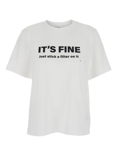 Victoria Beckham slogan-print T-shirt White 1126JTS007232A6