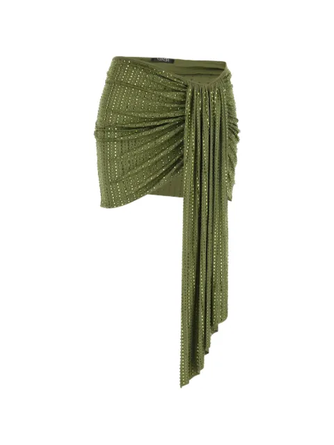 VENUJA rhinestone-embellished skirt Green SK005C