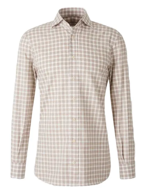 Atelier Munro buttoned patterned dress shirt Neutrals AMPC07MSHS0018