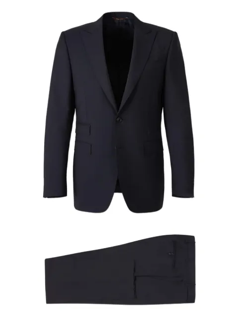 Canali Lapel Two-Button Suit Blue L1922793PVAM30110