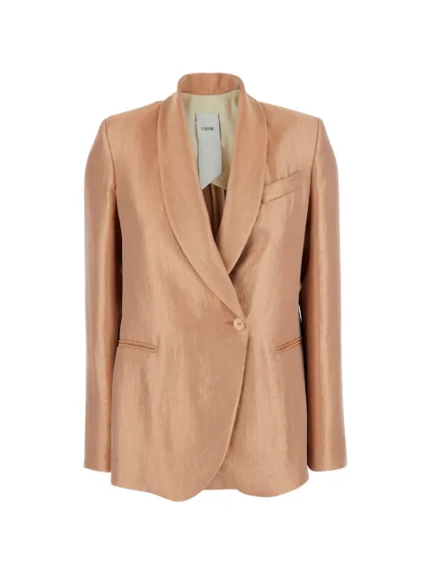 RAME shawl-lapel blazer Pink NSGIA09TVI0335