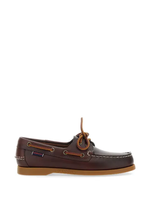 Sebago Docksides Portland Waxed leather boat shoes Brown 731114WA2O