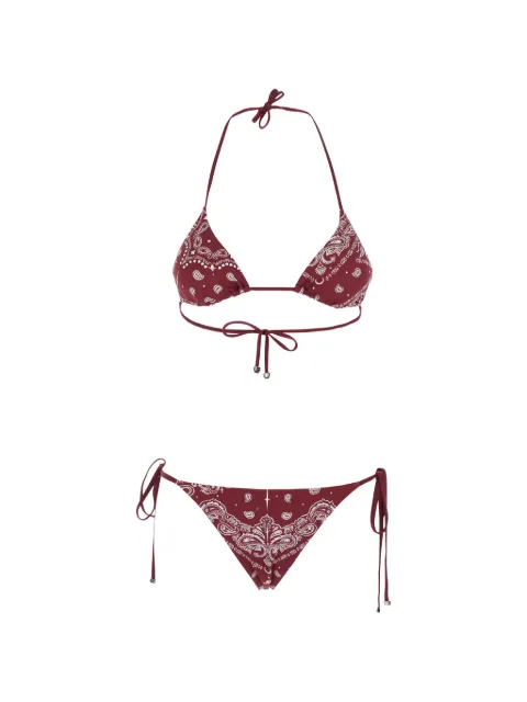 VENUJA printed embellished bikini Red BI009CPRT
