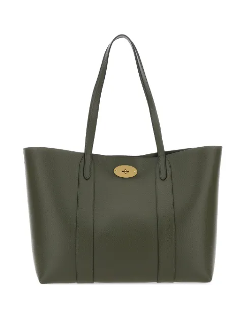 Mulberry Bayswater turnlock-fastening leather tote bag Green HH4589205Q749