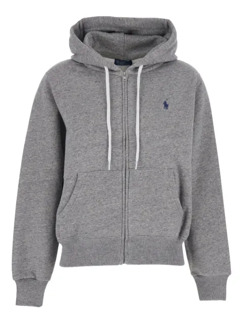 Polo Ralph Lauren embroidered-logo hoodie Grey 211971699004