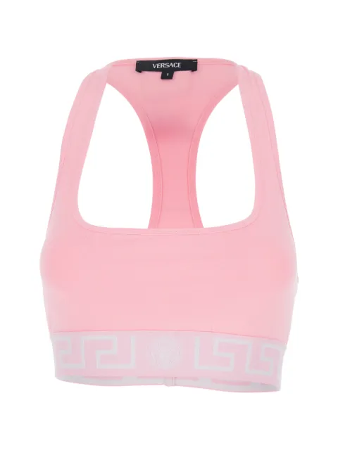 Versace cotton-jersey scoop bralette Pink AUD010391A10011