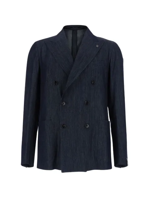 Tagliatore double-breasted denim blazer Blue GDARREL20K260013B3394