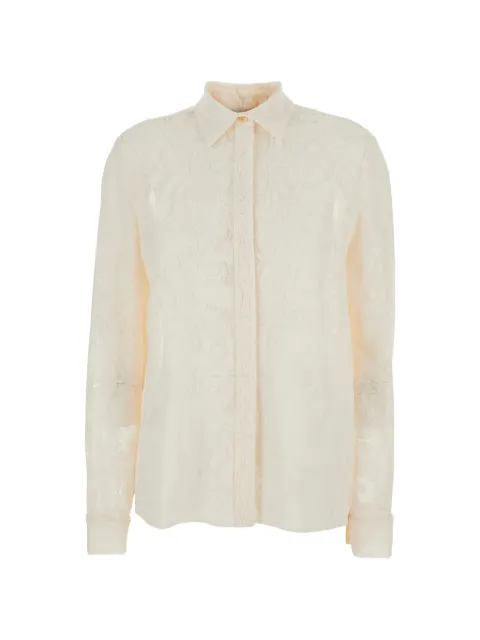 PT Torino lace buttoned shirt Neutrals TW6SIT130STDER190025