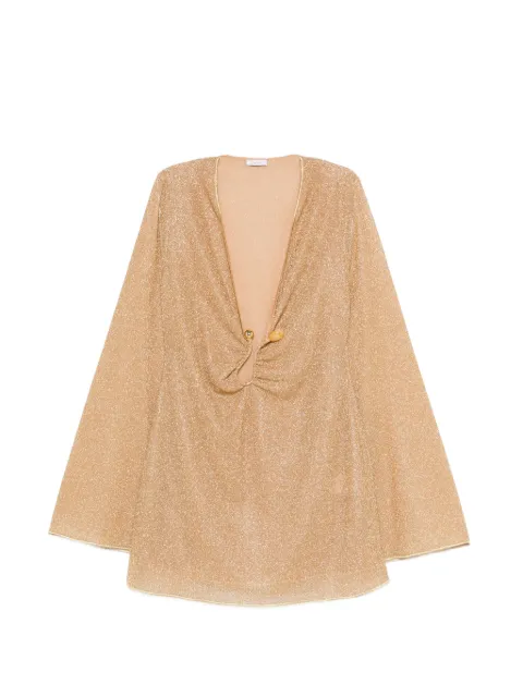 Oséree stone-embellishment mini dress Neutrals HFS261