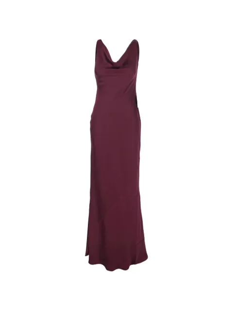 Norma Kamali cowl-neck gown Purple ST4253SAO73043