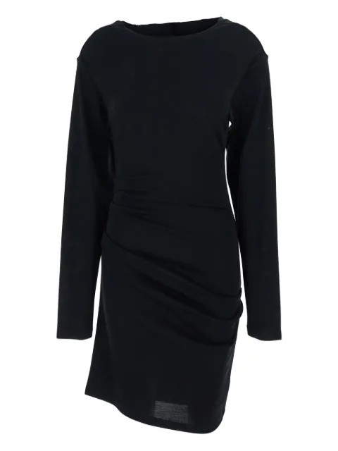Max Mara gathered virgin wool dress Black 2611621018600