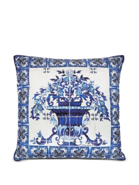 Dolce & Gabbana Casa floral-print cushion White TCE001TCAA2UB003