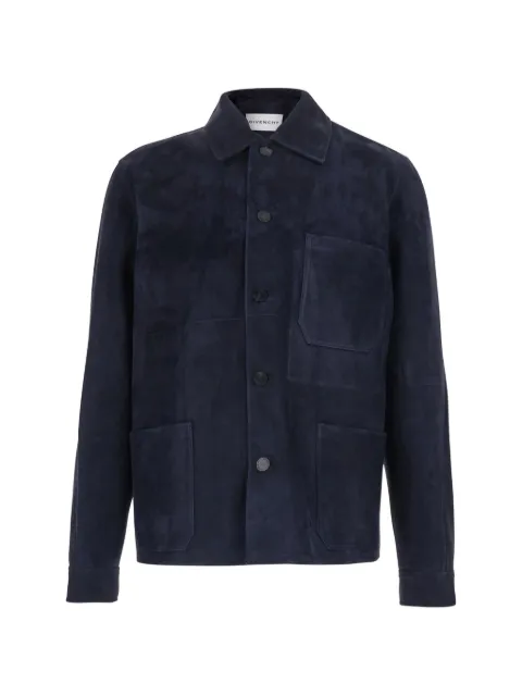 Givenchy sheepskin overshirt Blue BM01FS61X1
