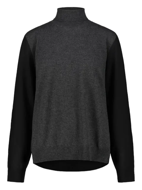 Maison Margiela colour block roll-neck sweater Grey S67HL0012M13177