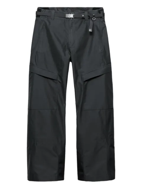 Prada belted straight-leg ski trousers Grey SPH514SOOO18QN