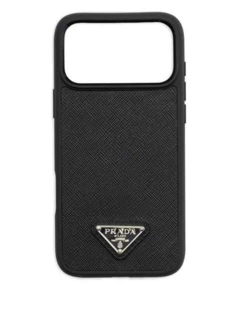 Prada leather iPhone 17 Pro Max case Black 2ZH222QHH