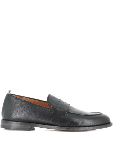 Officine Creative Penny tab leather loafers Black OCUPER001CER71000