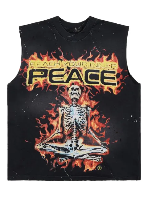 HELLSTAR skeleton sleeveless T-shirt Black HSR068