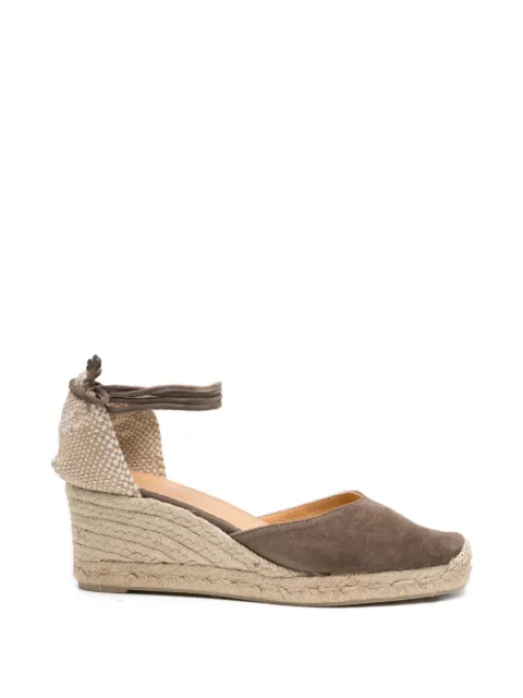 Castañer Carina tie-fastening espadrilles Brown 021741