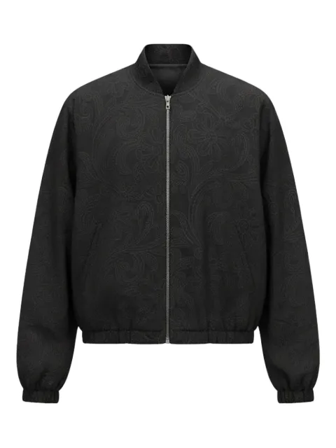 Song For The Mute paisley jacket Black 252MJK100STRWBLK