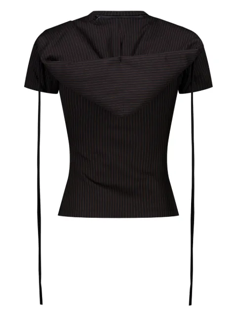 Ottolinger detachable-hoodie T-shirt Black 10210670401