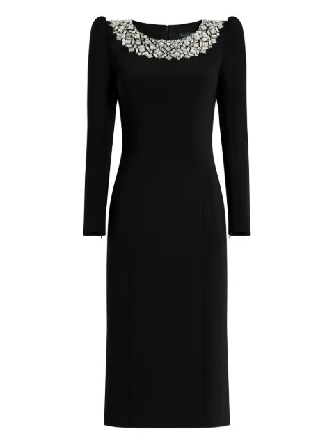 Jenny Packham Jacquetta embellished midi dress Black JPEX386